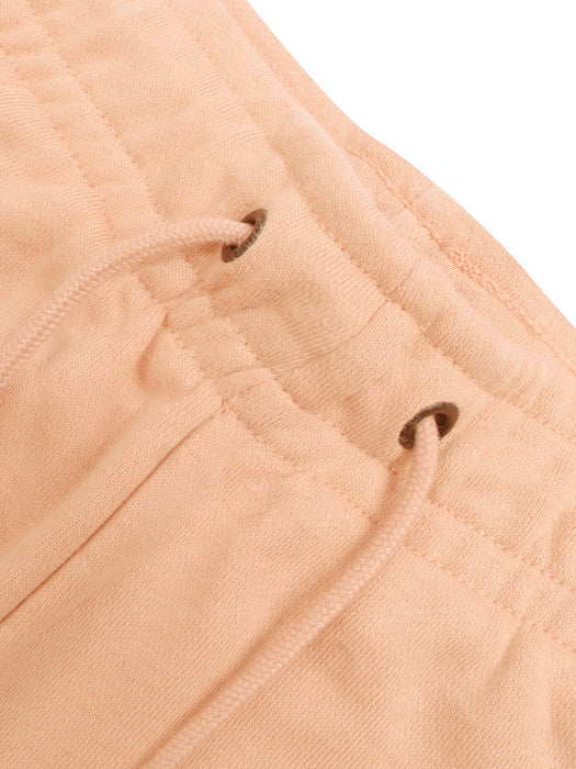 NK Summer Terry Slim Fit Jogger Trouser For Men-Light Peach With Navy Embroidery-RT2143
