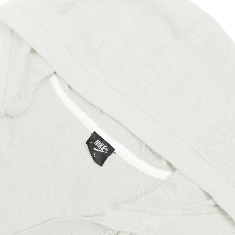 NK Terry Fleece V Neck Hoodie For Ladies-Off White-BR994