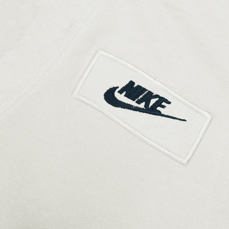 NK Terry Fleece V Neck Hoodie For Ladies-Off White-BR994