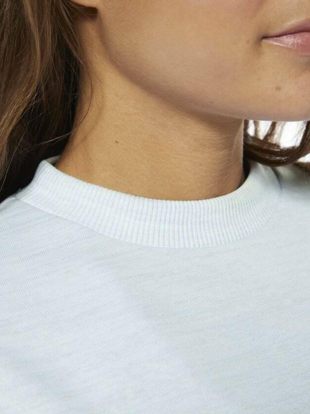 NYC Polo Training Essentials Marble Crew Sweatshirt For Ladies-Ice Mint Melange-BR978