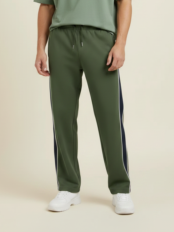 Stylish Regular Fit Summer Trouser For Men-Olive Green-NST28