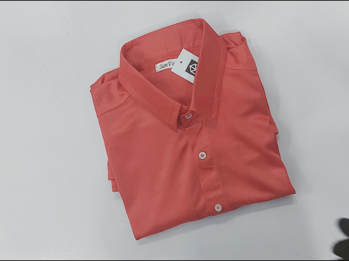 Rawgear 4 Side Lycra Slim Fit Long Sleeve Casual Shirt For Men-Peach-RG12
