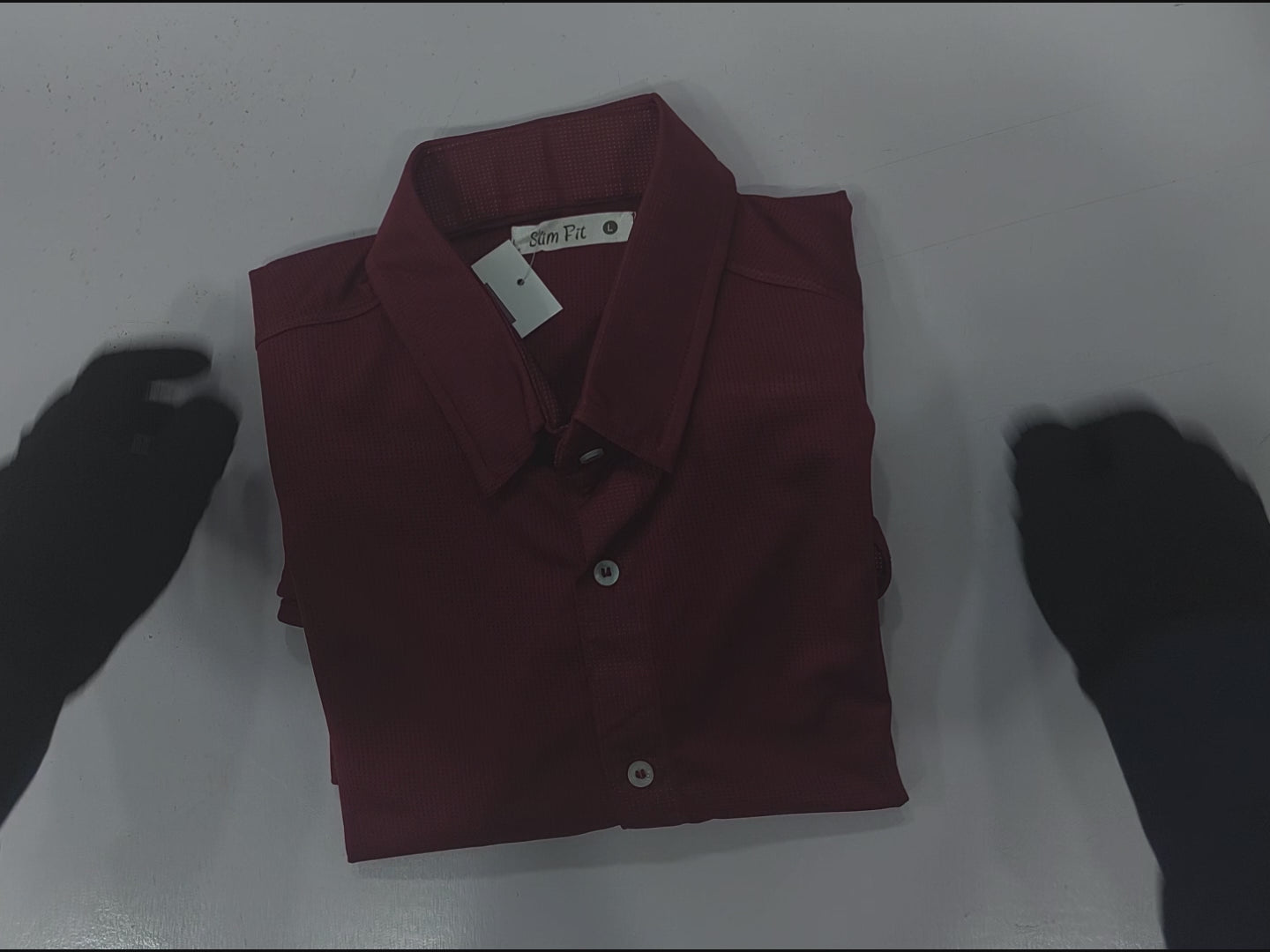 Rawgear 4 Side Lycra Slim Fit Long Sleeve Casual Shirt For Men-Dark Burgundy With Subtle Texture-RG09