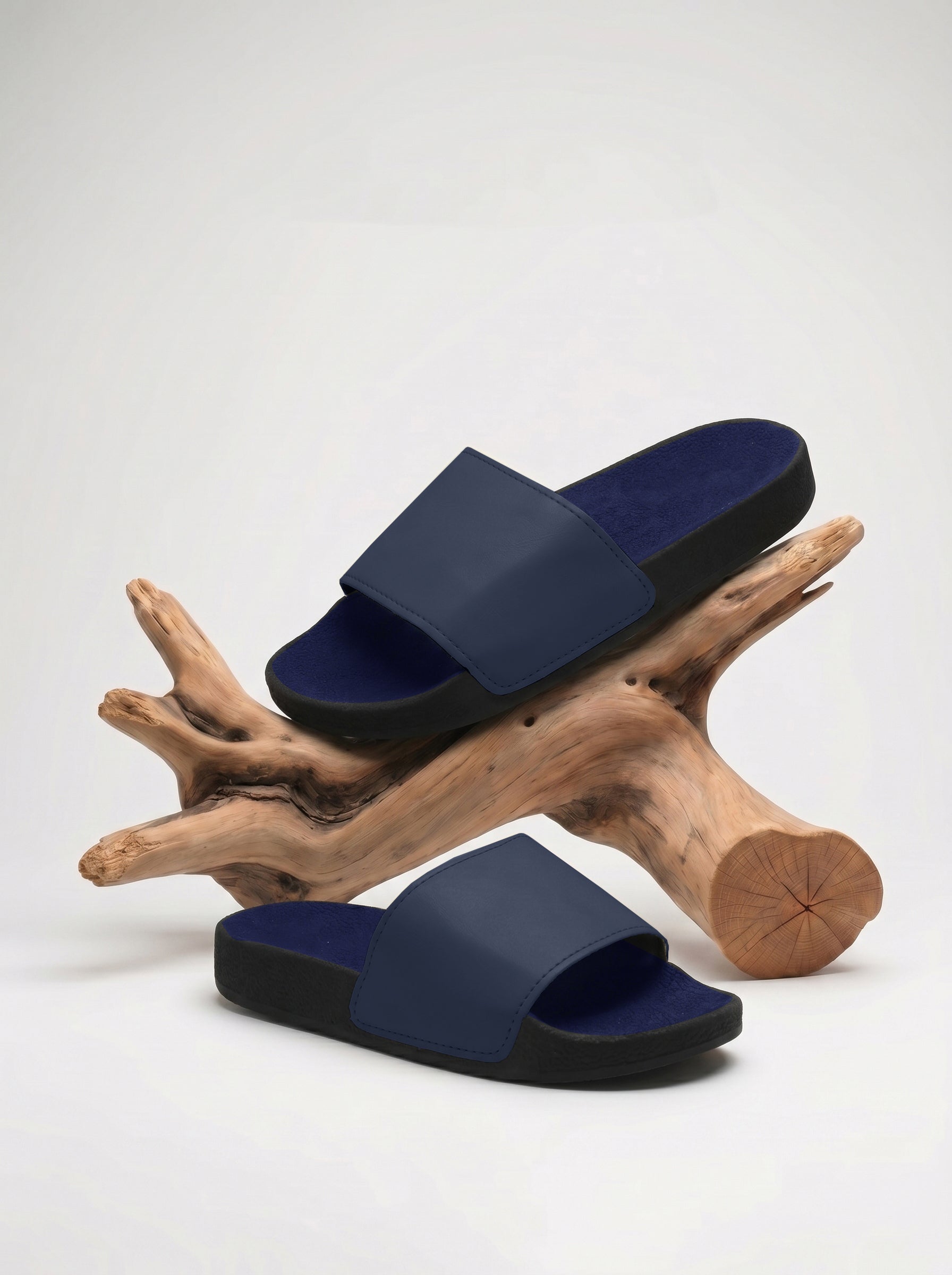 Men's Premium Flip Flop Fashion Slides-Dark Navy-BE3933
