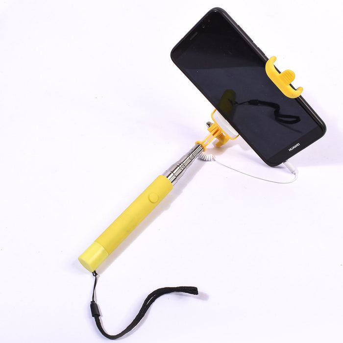 Selfie Stick Wired Natec Extreme Media-Yellow-AN2269