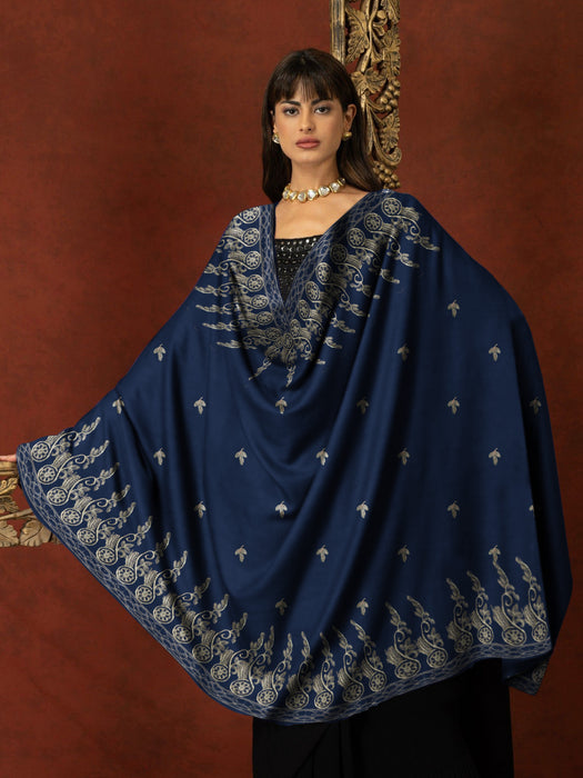 Exclusive Range Pashmina Velvet Embroidery Shawls For Ladies-BR766