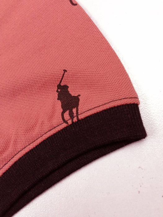 Summer Polo Shirt For Men-Dark Pink-AN3958