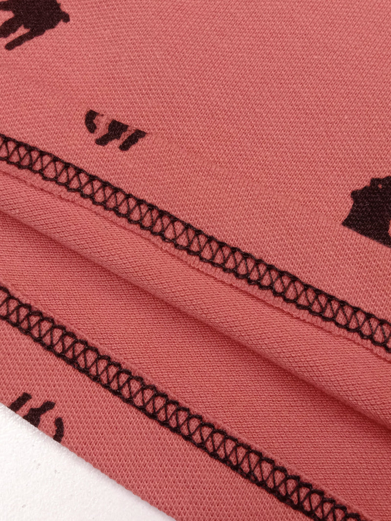 Summer Polo Shirt For Men-Dark Pink-AN3958