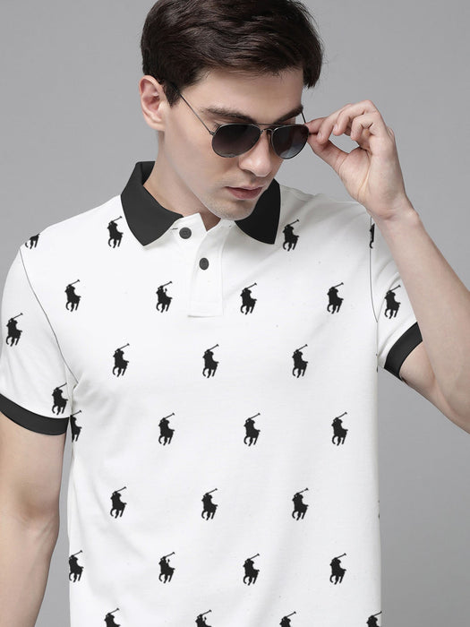 Summer Polo Shirt For Men-White-AN3962-1