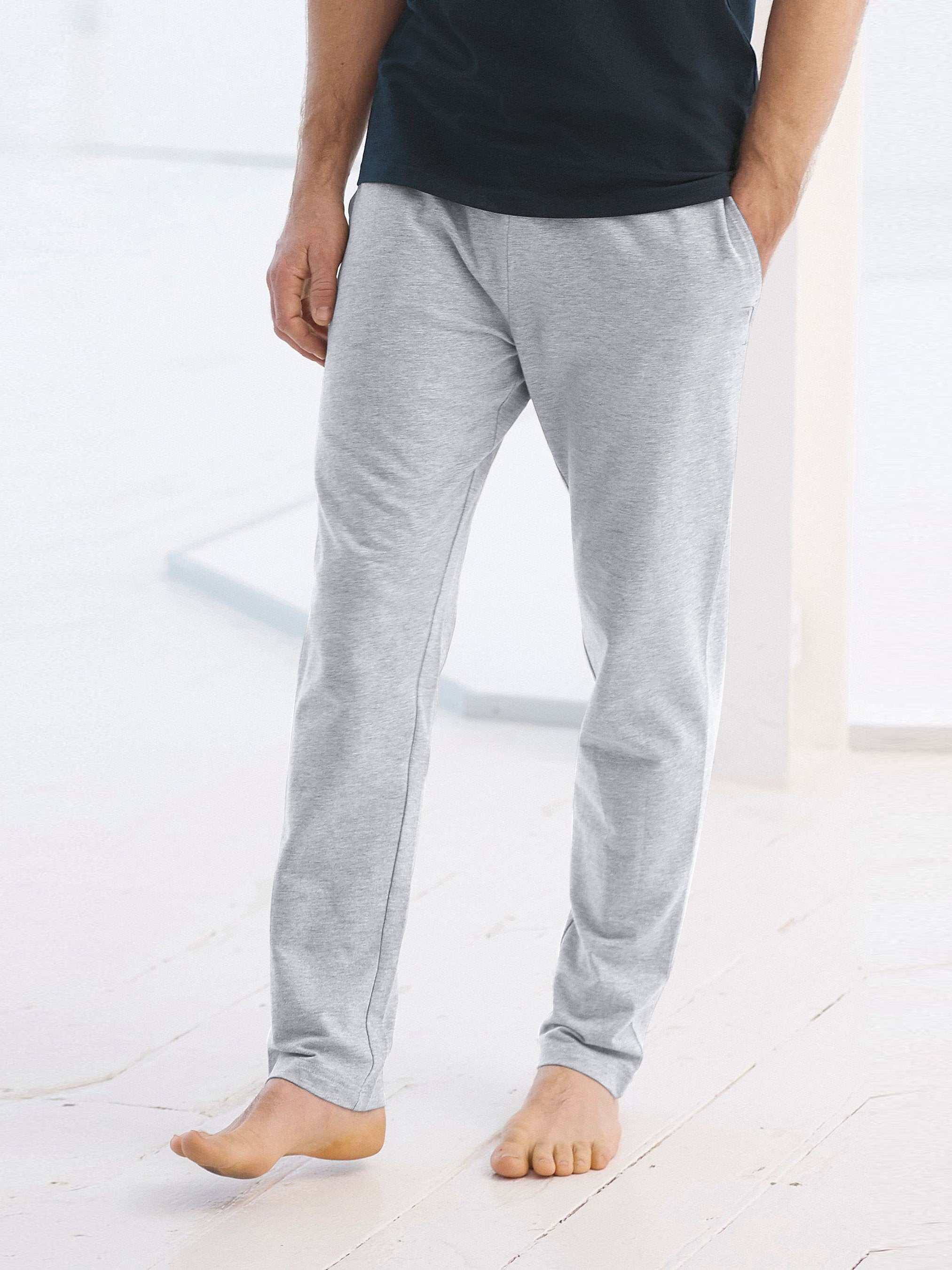 Slazenger Regular Fit Fleece Jogger Trouser For Men-Grey Melange-BE15512