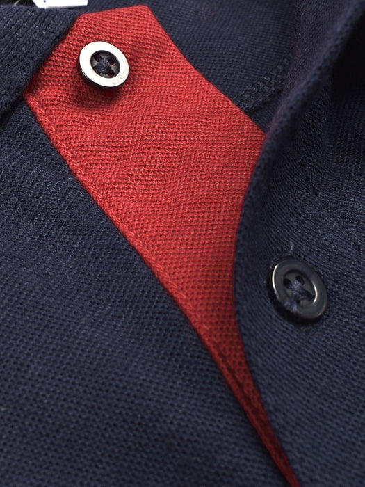 U.S Polo Assn. P.Q Half Sleeve Polo Shirt For Men-Red & Navy-BR13125