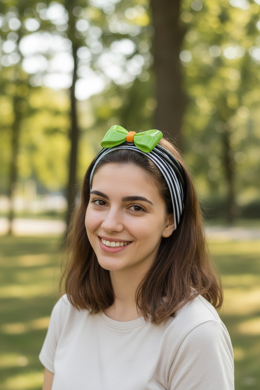 Fashion Fairy Ties Plastic Hair Band For Women-Assorted-HB1001