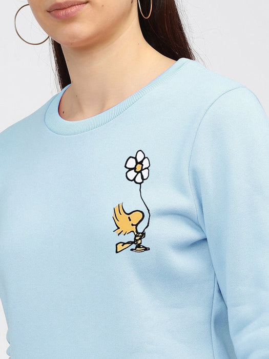Next Fleece Sweatshirt For Ladies-Ice Sky-BR12909
