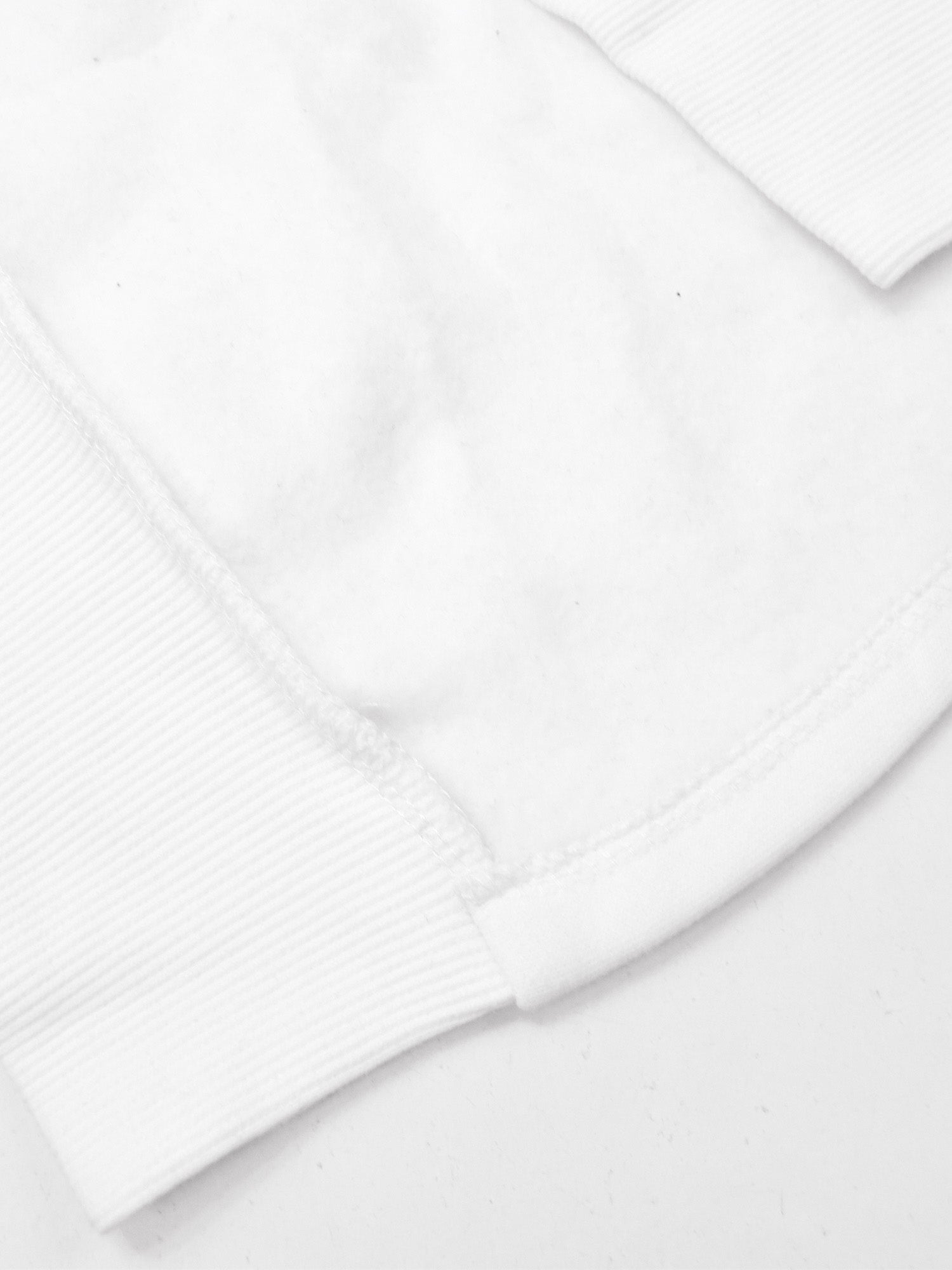 Next Fleece Long Tail Pullover Hoodie For Ladies-White with Print-BR866