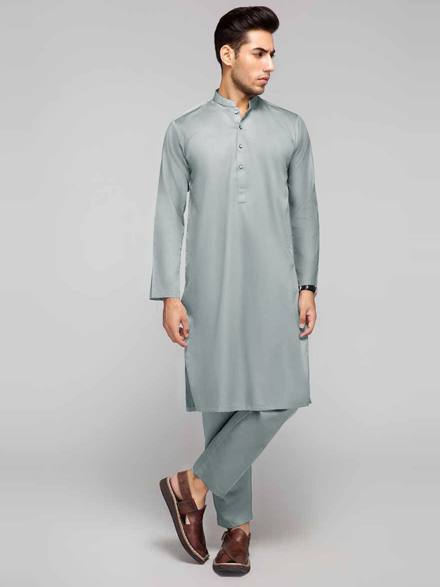 Maryland Cotton Sutton Unstitched Suit For Men-Slate Grey-RT2444