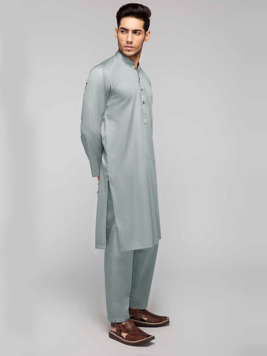 Maryland Cotton Sutton Unstitched Suit For Men-Slate Grey-RT2444