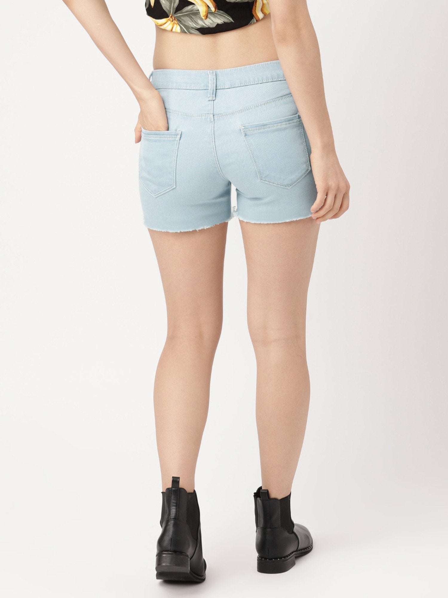 GAP Denim Short For Ladies-Light Sky Blue-CSD112