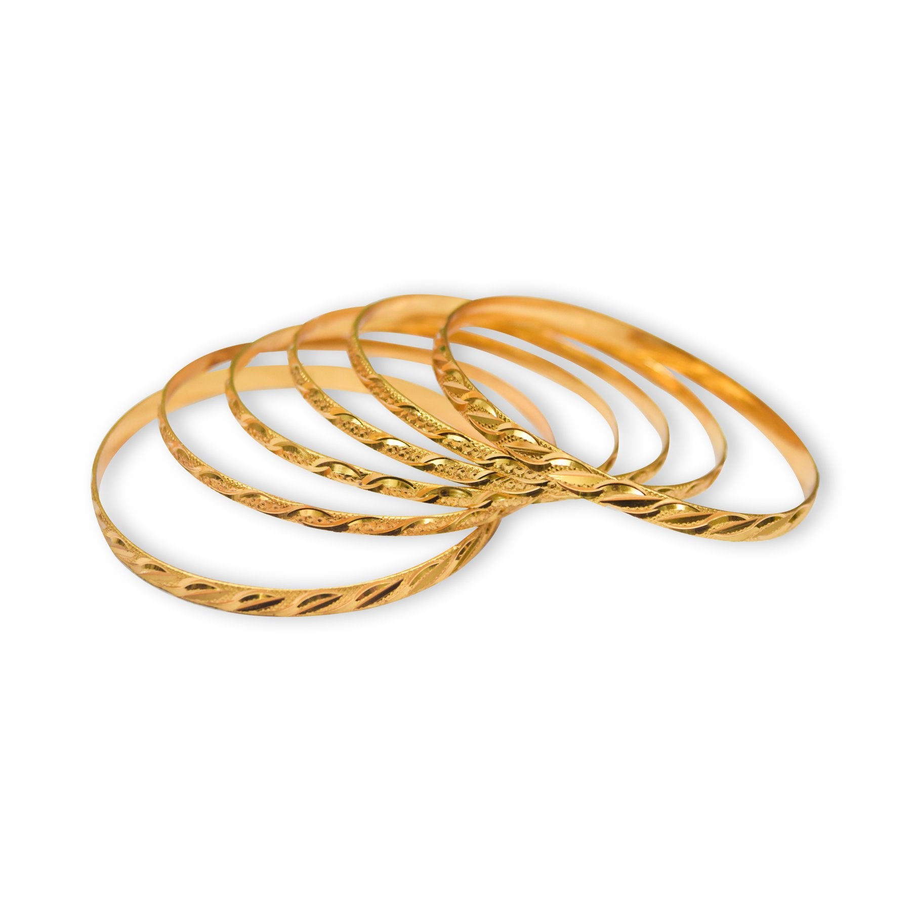 Stylish Trending Golden Color Bangles-JW172