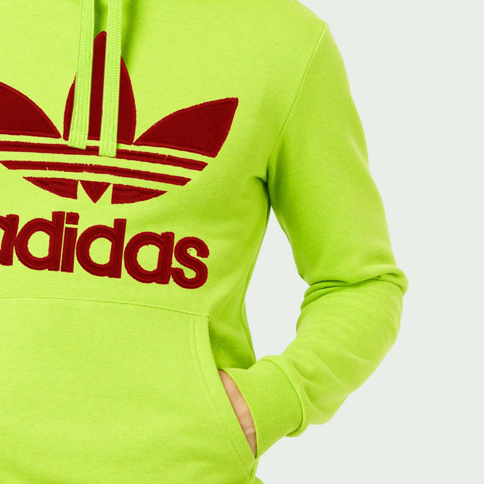 Fleece Pullover Hoodie For Men-Light Pale Green-NA10280