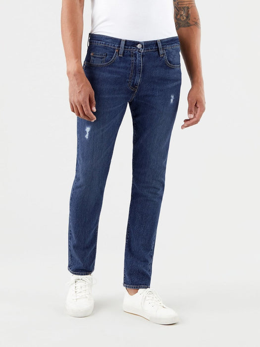 F&F Skinny Fit Stretch Denim For Men-Blue Faded With Grinded Style-F10