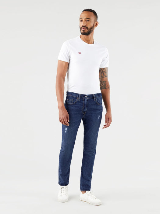 F&F Skinny Fit Stretch Denim For Men-Blue Faded With Grinded Style-F10