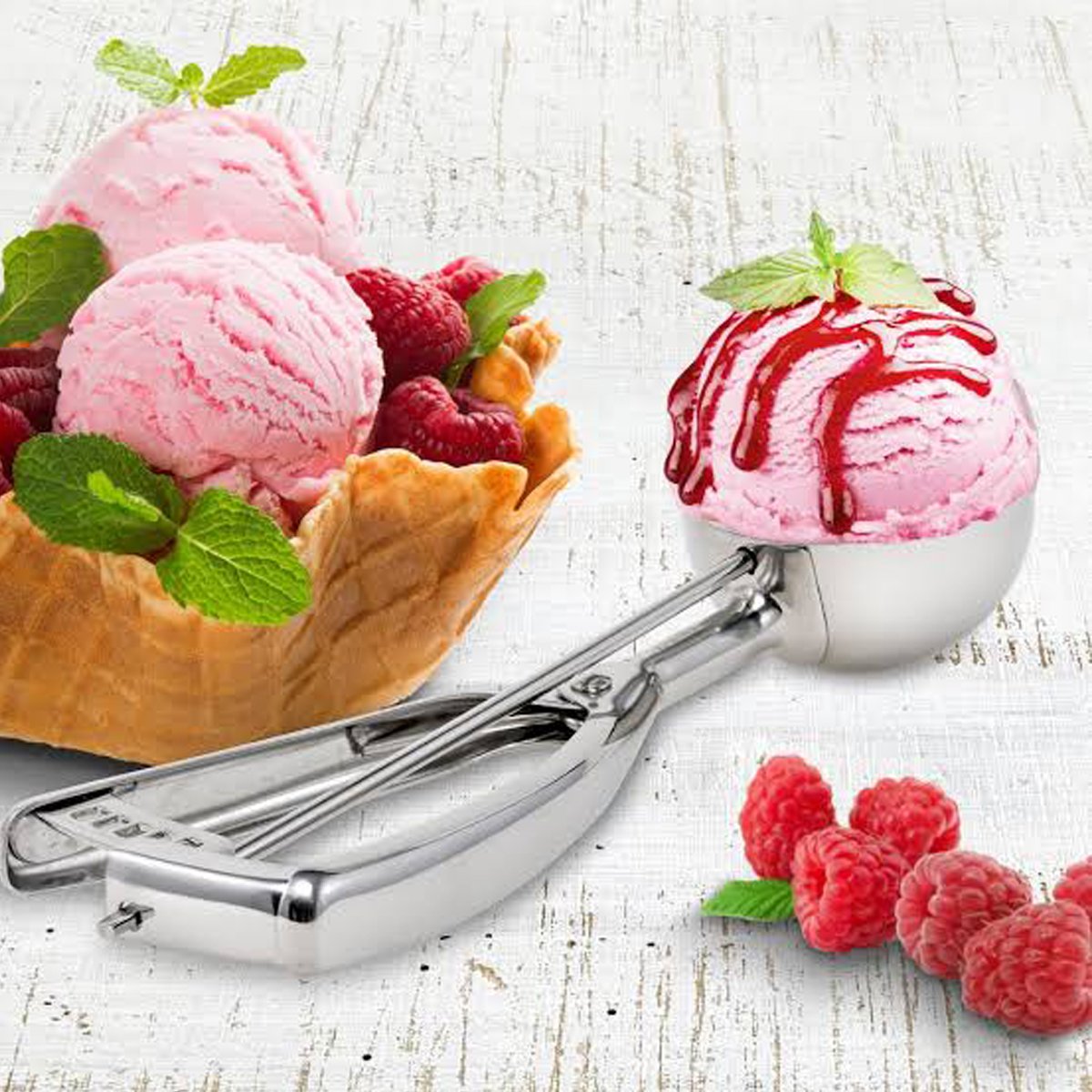 Stainless Steel Ice Cream Scoop-JW133