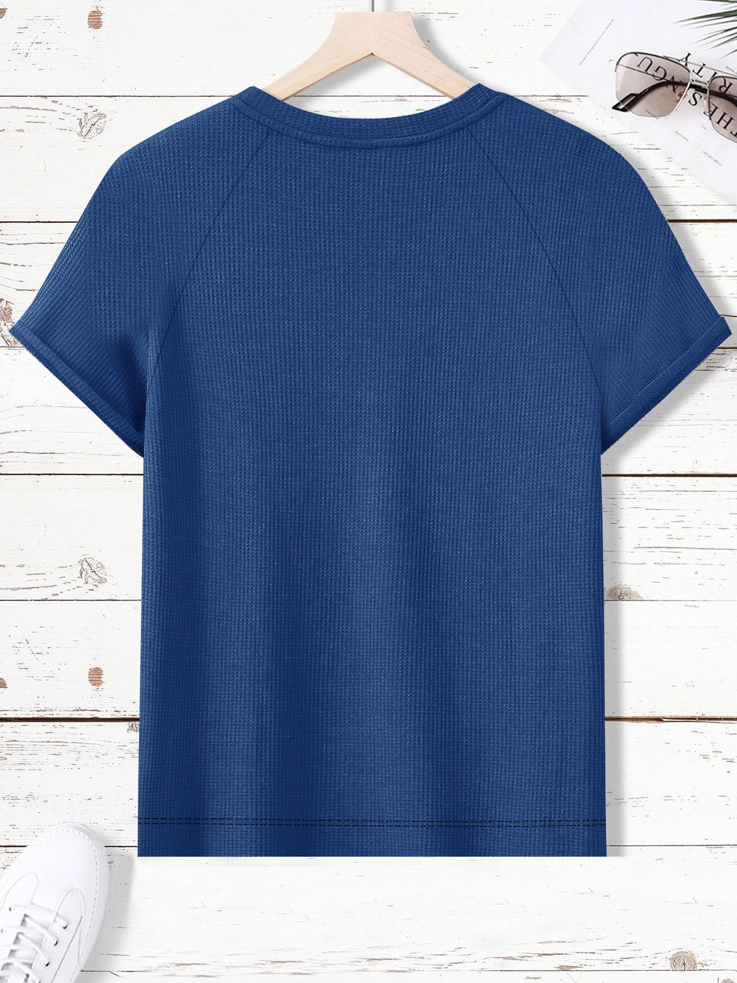 NK Thermal Under Jacket Raglan Sleeve Half Sleeve Shirt For Men-Blue-RT2312