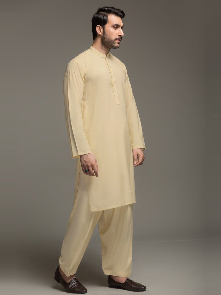 Maryland Cotton Sutton Unstitched Suit For Men-Cream-RT2440