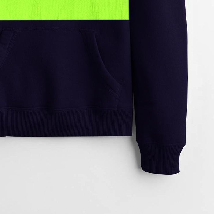 Next Fleece Pullover Hoodie For Ladies-Dark Purple With Panel-NA10623