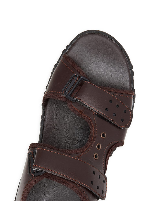 Fabio Men Classic Breezy Sandal Shoes-Brown-BR190