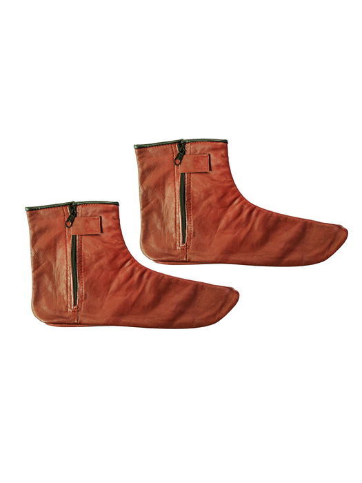 Leather Socks Mozay-Brown-RT1211
