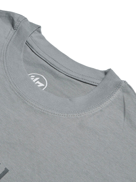 47 Single Jersey Crew Neck Tee Shirt For Men-Slate Grey with Print-BR13170