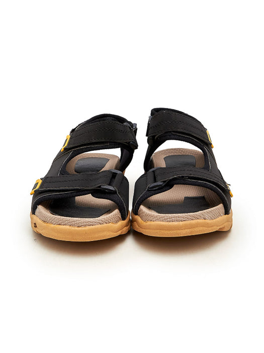 Men Boxtun Premium Soft Sole Sandals-Black-BR189