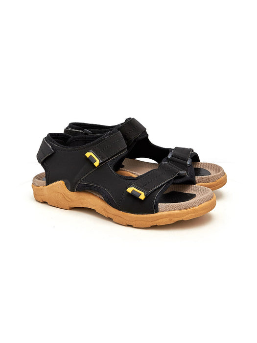 Men Boxtun Premium Soft Sole Sandals-Black-BR189