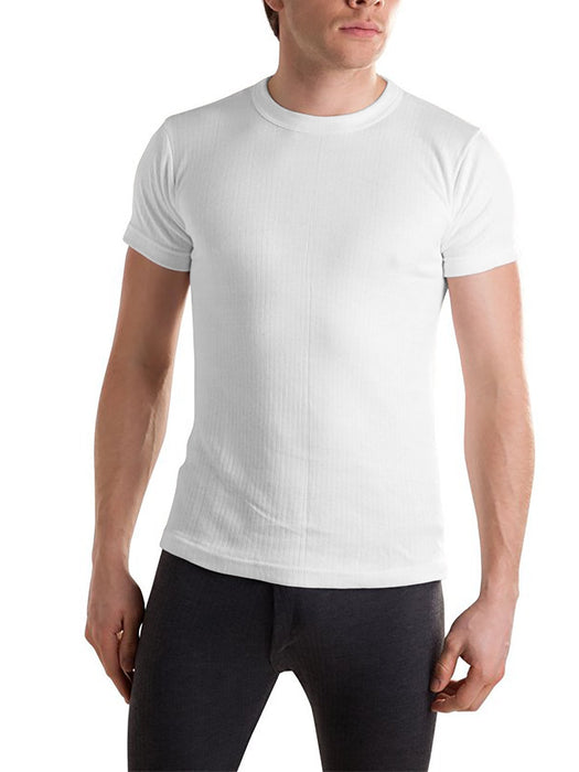 Next Thermal Under Jacket Half Sleeve Shirt For Men-White-RT2299