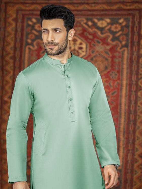 Maryland Cotton Sutton Unstitched Suit For Men-Cyan Blue-RT2449