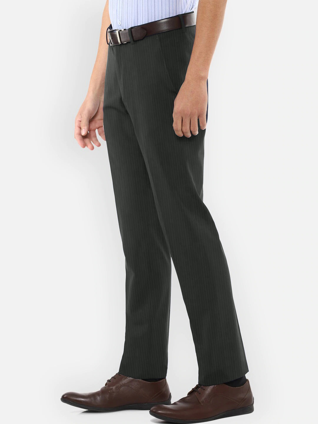 M.M Formal Dress Pent For Men-Grey With Lining-RT351