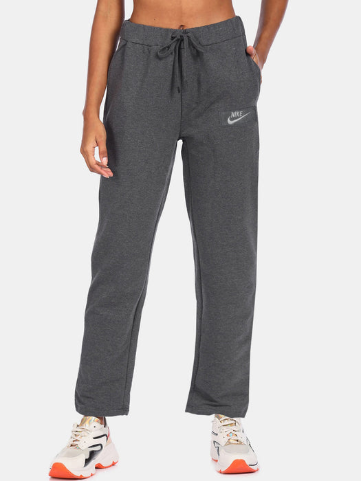 NK Fleece Straight Fit Trouser For Ladies-Charcoal-BR183