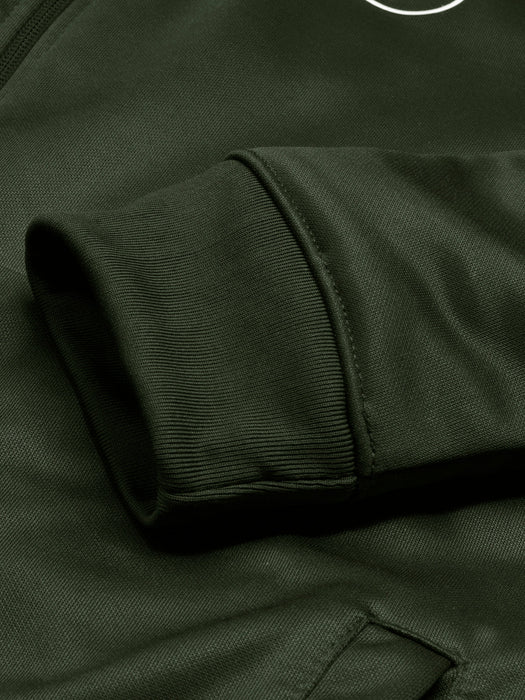 Louis Vicaci Zipper Inner Fur Bomber Jacket For Men-Olive-RT2208