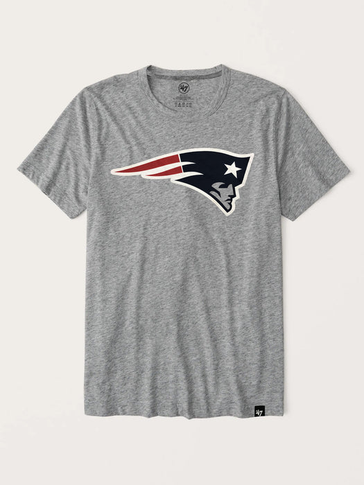 47 Single Jersey Crew Neck Tee Shirt For Men-Grey Melange-BE14761