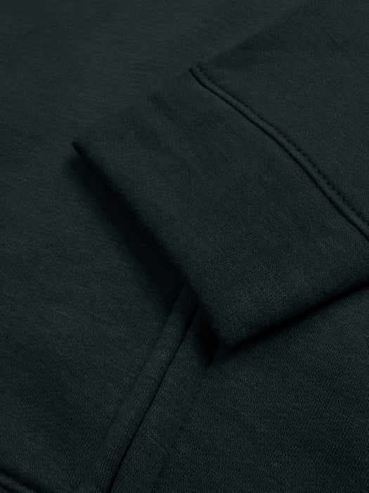 Louis Vicaci Zipper Fleece Mock Neck Jacket For Men-Navy Melange-RT2302