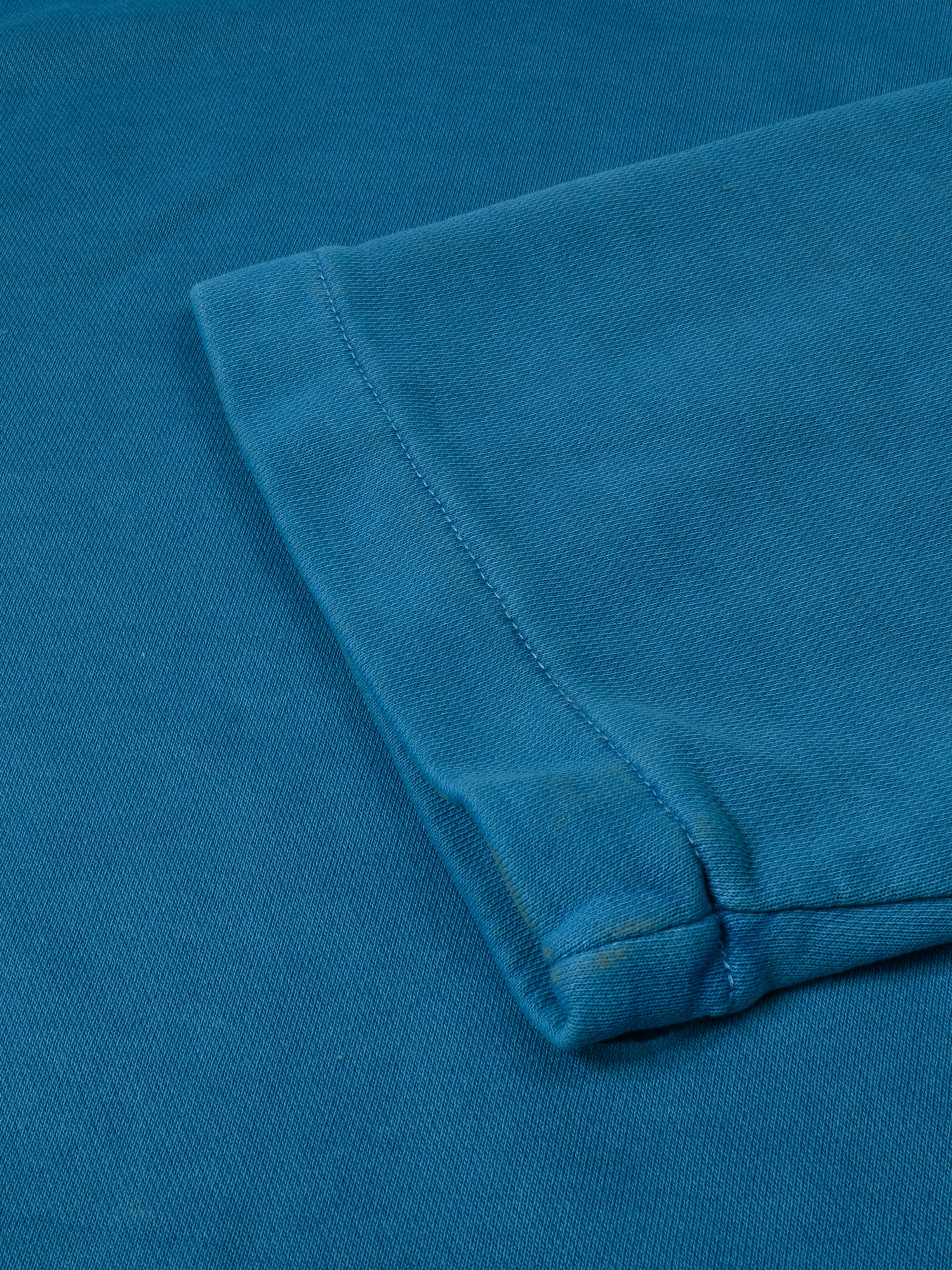 Next Terry Fleece half Sleeve Pullover Hoodie For Men Blue-RT2137