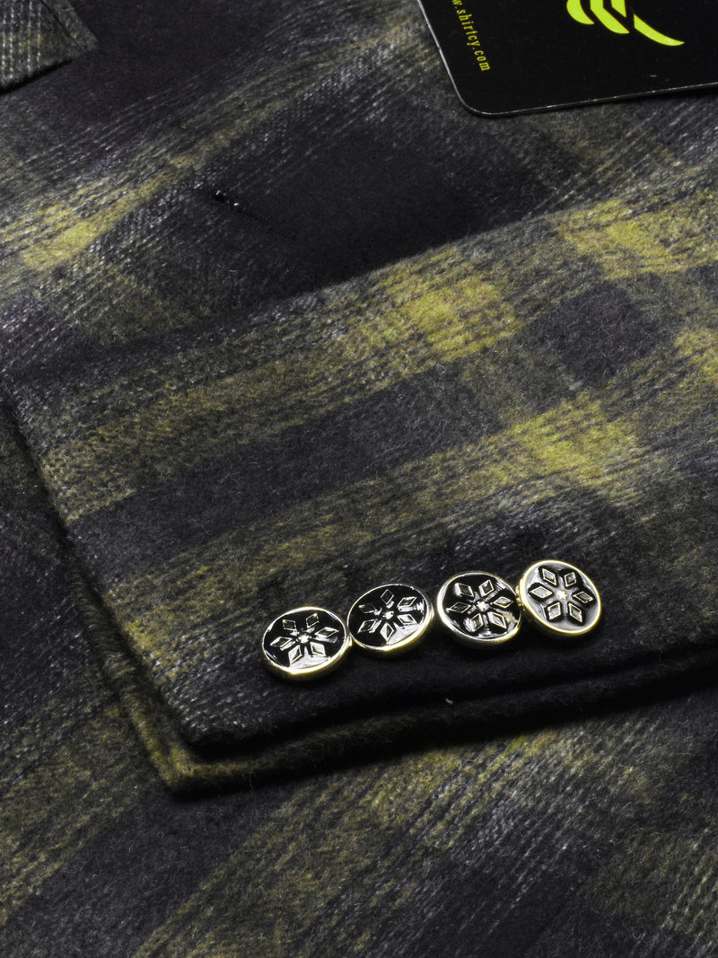 Oxen Premium Regular Fit Checked Blazer For Men-BR14271