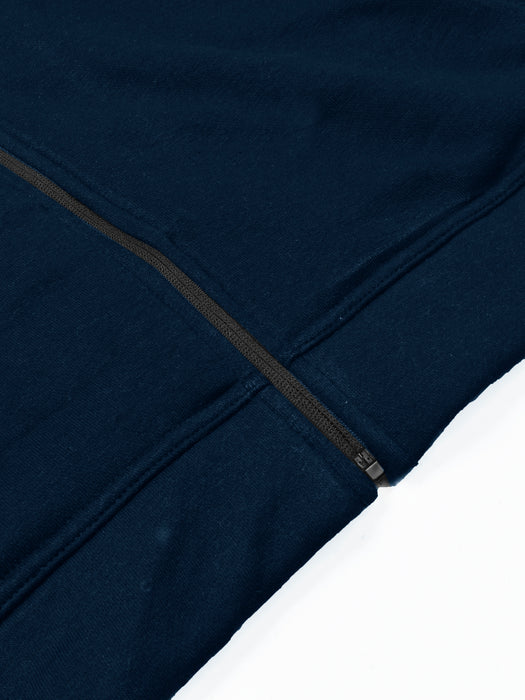 Louis Vicaci Fur Zipper Hoodie For Men-Navy-RT1518