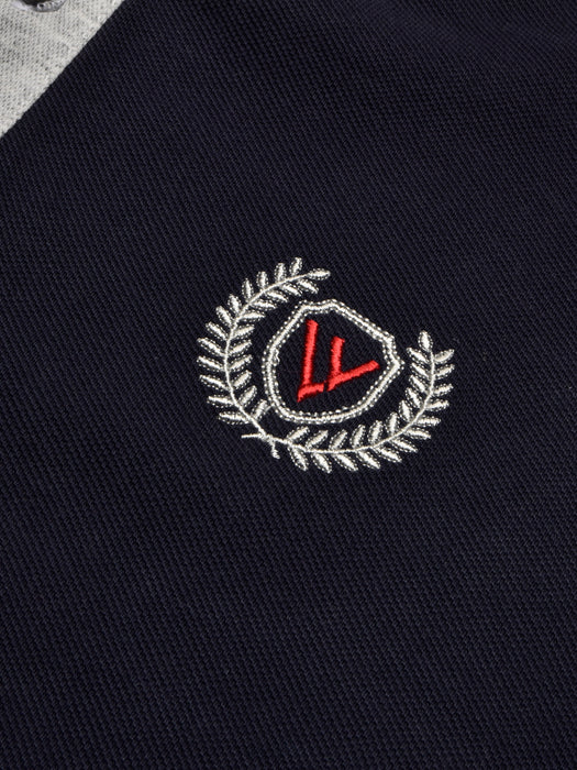 LV Summer Polo Shirt For Men-Dark Navy-RT2378