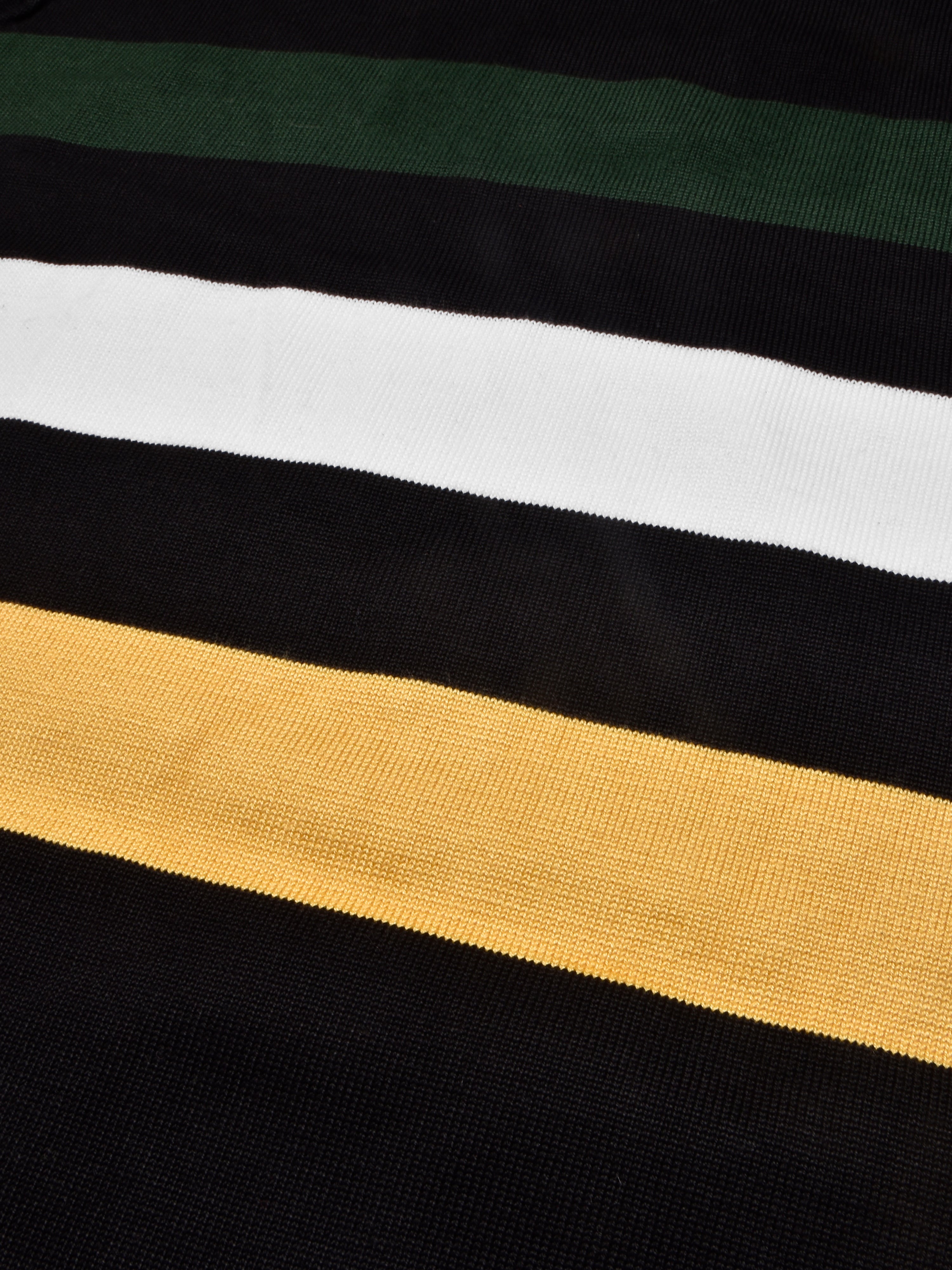 Full Fashion Short Sleeve Crew Neck Sweater For Men-Black With Stripes-RT2242