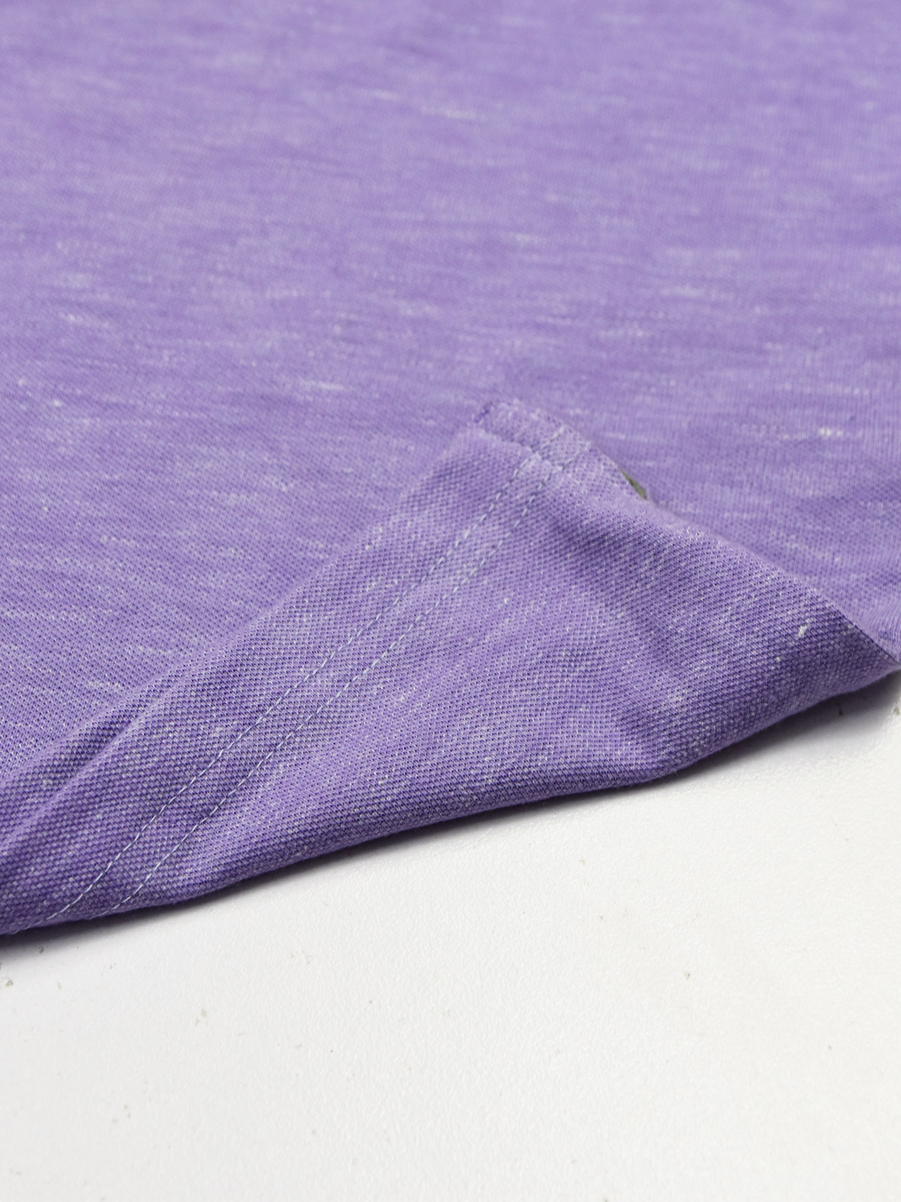 HB Summer P.Q Polo Shirt For Kids-Purple Melange With Multi Panel-RT281