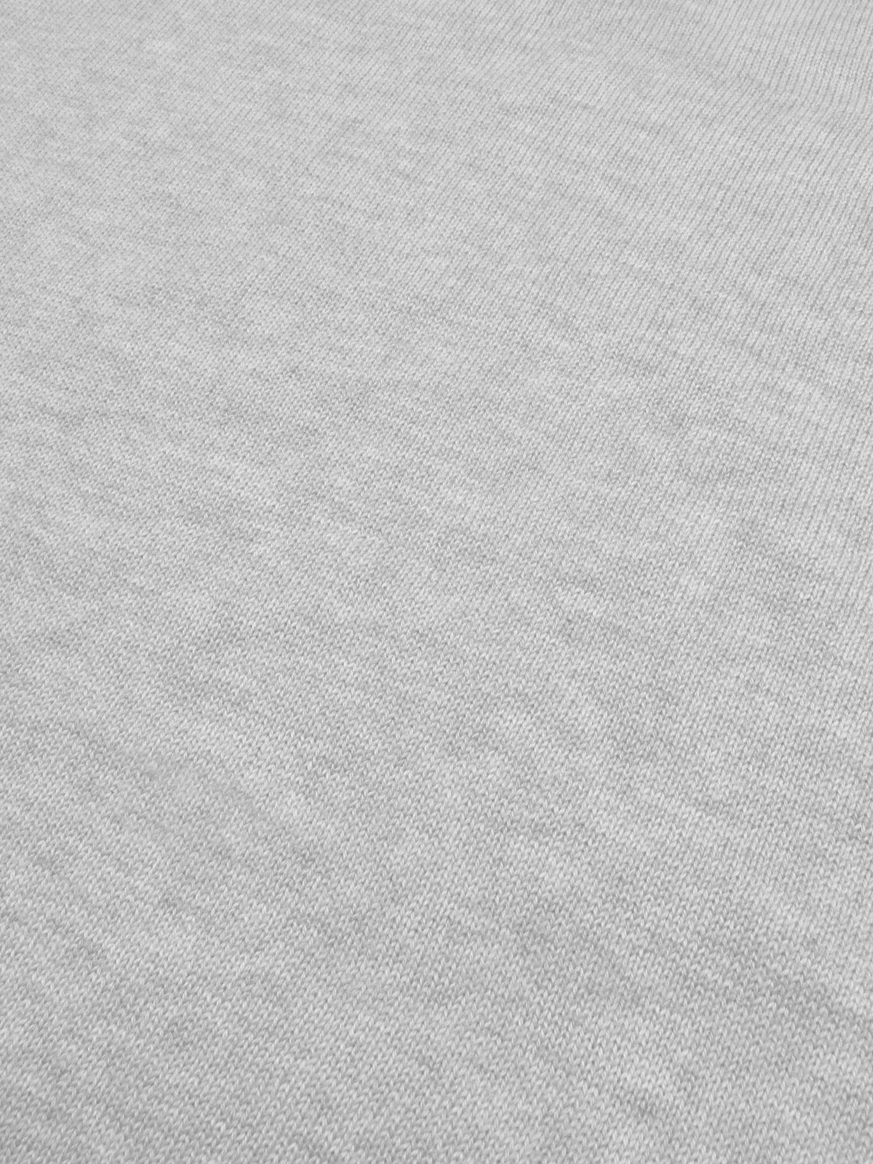 Full Fashion Crew Neck Wool Sweater For Men-Grey Melange-RT2252