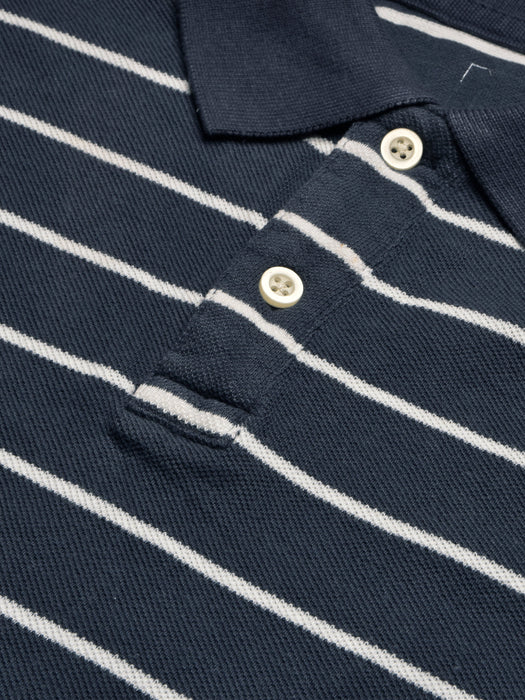 NXT Summer P.Q Polo Shirt For Men-Light Navy with Stripes-RT2385