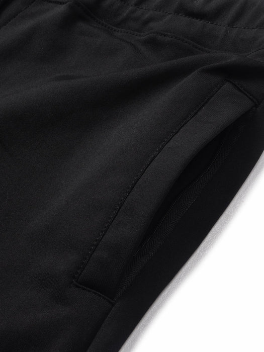 Louis Vicaci Slim Fit Lycra Trouser Pent For Men-Black-RT1826